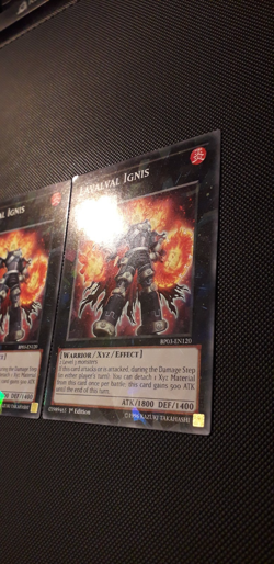 Yu-Gi-Oh! 3x Lavalval Ignis, BP03-EN120, Shatterfoil, 1.Edition, Englisch, NM-EX - Image 4