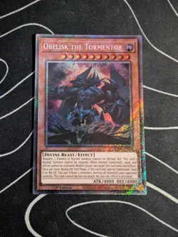 Obelisk the Tormentor RA03-EN230 Platinum Secret Rare Yugioh Card 1st Ed Mint - Image 1