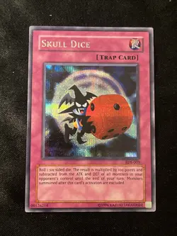 Skull Dice Yu-Gi-Oh Promo Card EDS-003 Prismatic Secret Rare Lightly Played LP - Image 1