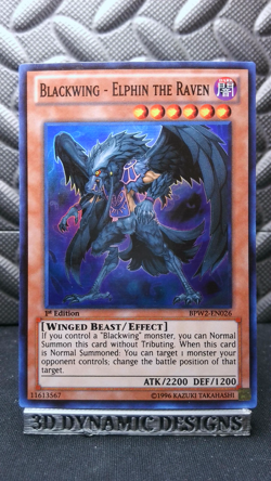 | Yugioh Blackwing - Elphin the Raven BPW2-EN026 1st Edition Super Rare NM 🔥 | - Image 1