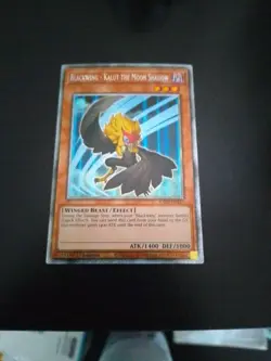 Yu-Gi-Oh! Blackwing - Kalut The Moon Shadow RA03-EN217 Platinum Secret Rare Nm - Image 1