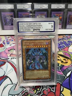 YU-GI-OH! Sacred Beasts Set Raviel, Uria, Hamon CT03 Secret Rare AGS 9/8/7.5 - Image 3