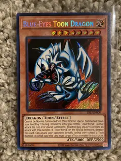 YUGIOH Blue-Eyes Toon Dragon SRL-EN000 SECRET RARE NEAR MINT - Image 1