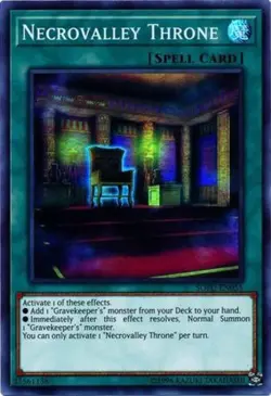 Necrovalley Throne - SOFU-EN055 - Super Rare - Unlimited Edition - Lightly Playe - Image 1