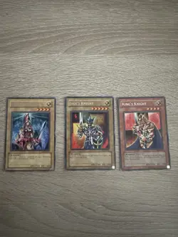 Yugioh Cards Jack’s Queen’s King’s Knight EEN Set with Free Gift - Image 1
