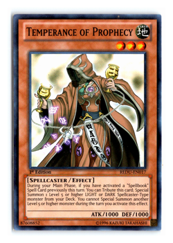 Temperance of Prophecy - REDU-EN017 - Super Rare - 1st Edition Yugioh - Image 1
