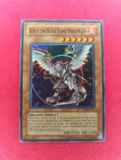 Horus the Black Flame Dragon LV6 Super Rare! DR3-EN007 (MP) - Image 1