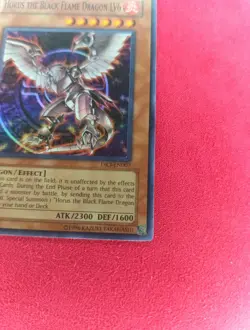 Horus the Black Flame Dragon LV6 Super Rare! DR3-EN007 (MP) - Image 2