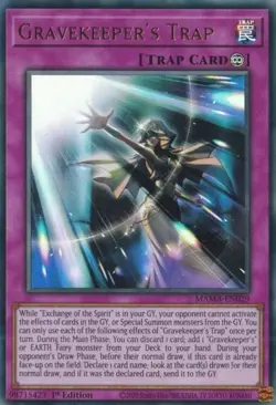 MAMA-EN029 Gravekeeper's Trap Ultra Rare 1st Edition Near Mint YuGiOh TCG - Image 1