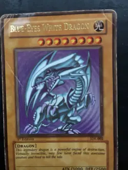 Blue-Eyes White Dragon SDK-001 1st Edition Ultra Rare Heavily Played- Yu-Gi-Oh! - Image 3