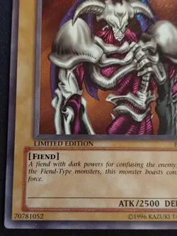 Yugioh Summoned Skull BPT-002 Secret Rare Limited Edition MP - Image 3