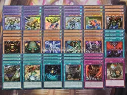 YuGiOh PREMIUM Gate Guardian Deck 52 Cards Combined Thunder Wind Water D + Bonus - Image 1