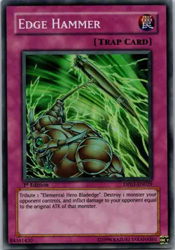 Yugioh Edge Hammer DP03-EN029 1st Edition Super Rare NM - Image 1