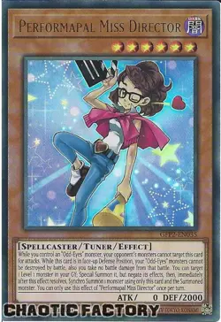 YUGIOH GFP2-EN035 Performapal Miss Director Ultra Rare 1st Edition NM - Image 1