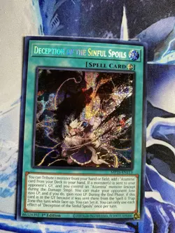 Yugioh Deception of the Sinful Spoils MP25-EN113- Prismatic Secret Rare - NM - Image 1