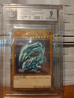 YuGiOh World Championship 2018 Blue- Eyes White Dragon 2018-jpp01 BGS 9 - Image 1