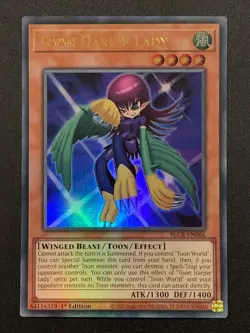 ( TOON HARPIE LADY ) Ultra Rare - BLCR-EN066 - 1st NM - Yu-Gi-Oh Crystal Revenge - Image 1
