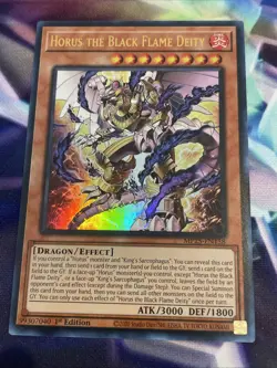 Yu-Gi-Oh! TCG Horus the Black Flame Deity MP25-EN158 Ultra Rare Yugioh NM/M - Image 1