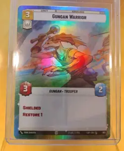 Star Wars Unlimited LotF Hyperspace Foil Card LOF987 Gungan Warrior - Image 1