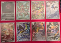 Pokemon TCG Mega Evolution Illustration Rare Lot Of 8 Cards - Pack Fresh NM/M - Image 1