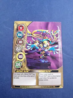 Bakugan MUTANT ELFIN Metal Gate Card GOLD 2011 BA1259-GA-SM-GBL 10/48f - Image 2