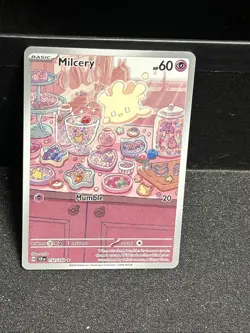 Pokemon Milcery TCG Card 152/142SV07: Stellar Crown Holo Illustration Rare - Image 3