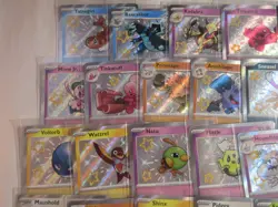 Lot of Paldean Fates Pokemon Cards with Shinies and Full Arts - Image 2