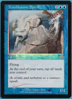 Troublesome Spirit FOIL Prophecy PLD Blue Rare MAGIC CARD (ID# 363463) ABUGames - Image 1