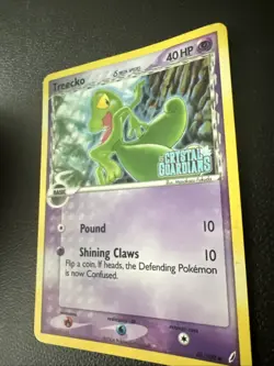 Treecko Reverse Holo 68/100 ex Crystal Guardians 2006 Pokemon Card stamped - Image 2