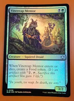 1x Vinereap Mentor | FOIL | Bloomburrow | MTG Magic Cards - Image 1