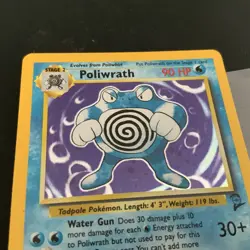 Stage 2 PokeMon "Poliwrath" 15/130 Gamefreak 2000 Card - Never Played -in Sleeve - Image 3