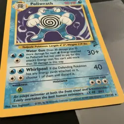Stage 2 PokeMon "Poliwrath" 15/130 Gamefreak 2000 Card - Never Played -in Sleeve - Image 5