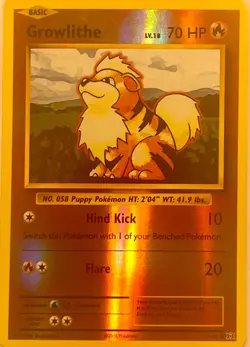 Pokemon 2016 Growlithe 17/108 Reverse Holo XY Evolutions Card Great condition!!! - Image 1