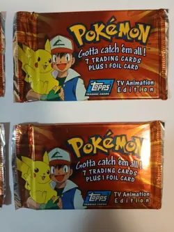 Pokemon Cards Television Series 4 Packs Brand New Original Package Sealed 1999 - Image 5