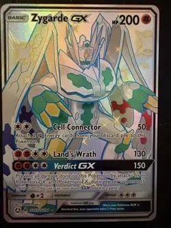 Pokemon TCG Shiny Zygarde GX Holo Rare Card SV65/SV94 Hidden Fates Shiny Vault - Image 1