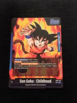 Son Goku : Childhood FB06-025 Leader Alternate Art Dragon Ball Card Rivals Clash - Image 2