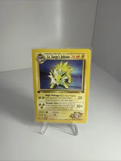 Pokemon TCG Lt. Surge's Jolteon Gym Challenge 28 1st Edition Rare Card NM - Image 1