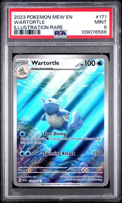 Wartortle IR PSA 9 2023 Scarlet & Violet 151 #171 Pokemon Card - Image 1