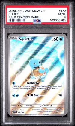 Squirtle IR PSA 9 2023 Scarlet & Violet 151 #170 Pokemon Card - Image 1