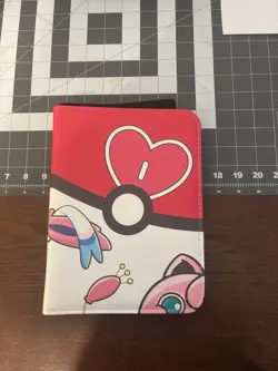 Pokemon binder TCGAMES Pokemon Card Binder Pink 4 Pocket - Image 1