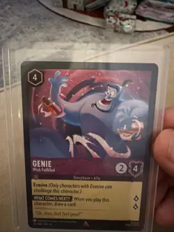 Disney Lorcana Azurite Sea Genie Wish Fulfilled 53/204 EN6 Rare Non-Foil Card - Image 2