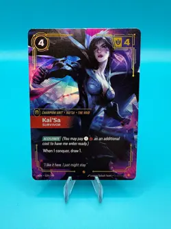 Riftbound Origins League of Legends Kai'Sa Survivor OGN 039/298 Trading Card - Image 1