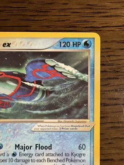 Kyogre ex Nintendo Black Star Promo TCG Card 001 2003 - Pokemon - Image 3