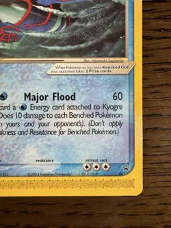 Kyogre ex Nintendo Black Star Promo TCG Card 001 2003 - Pokemon - Image 4