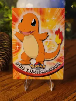 Topps Pokemon Charmander #04 TV Animation Edition Non Foil Card - Red Logo - NM - Image 1