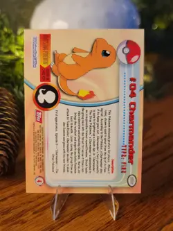 Topps Pokemon Charmander #04 TV Animation Edition Non Foil Card - Red Logo - NM - Image 2