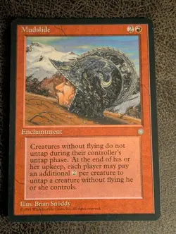 MTG Mudslide Ice Age Regular Card in Near Mint Condition - Image 1