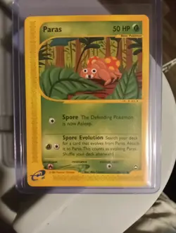 Paras 99/147 LP Vintage WoTC AQUAPOLIS Pokemon Card. Free Tracked Shipping! - Image 1