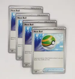 Nest Ball 181/198 x4 Playset 4x - Pokemon Scarlet & Violet SVI - 4 Card Set - Image 1
