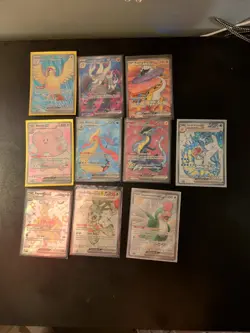 Pokemon Card Full Art EX Cards Lot Of 10 Cards Authentic NEAR MINT - Image 1